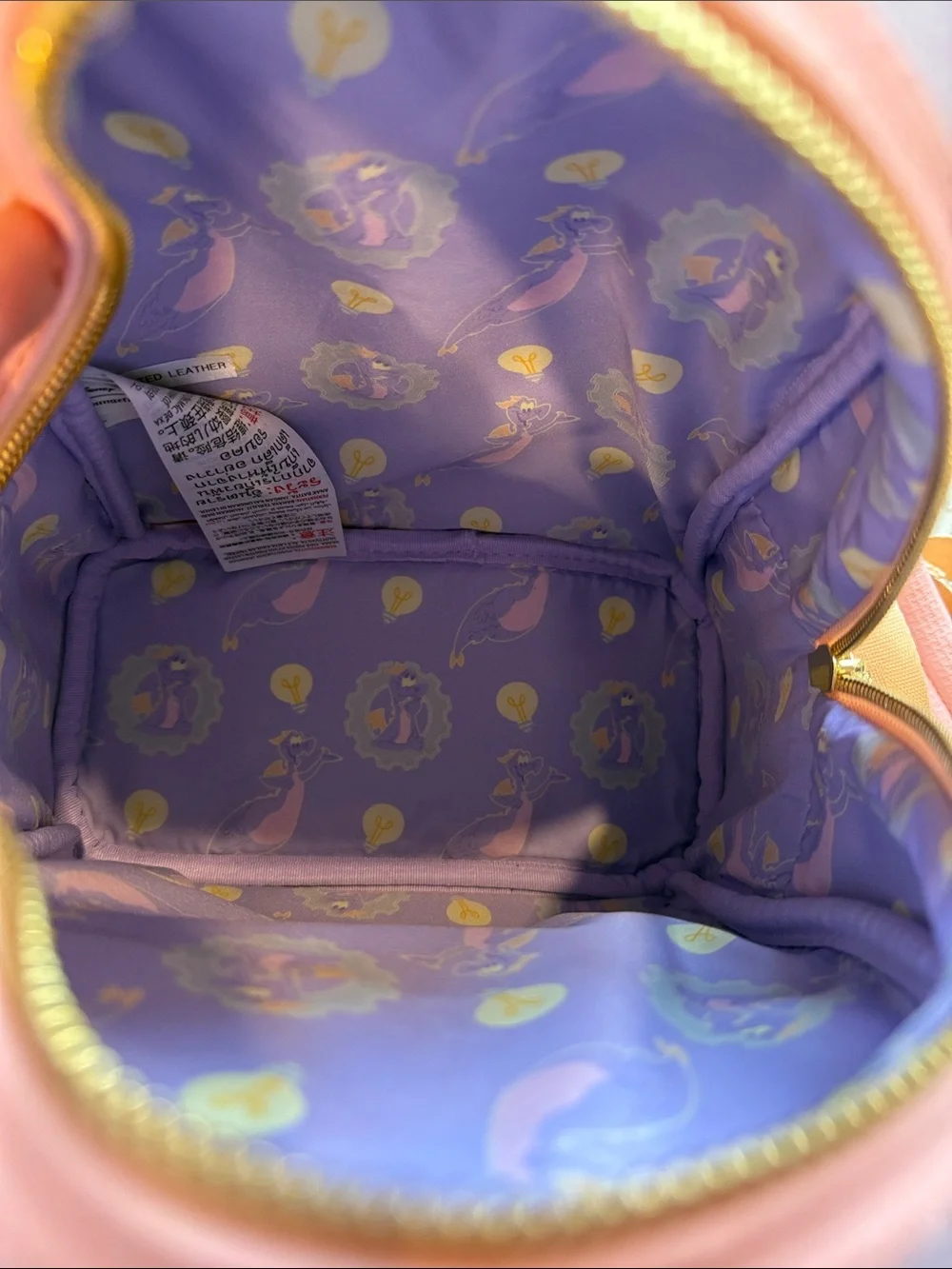 Disney parks x Loungefly Kids Figment Mini Backpack in Lavender and Pink